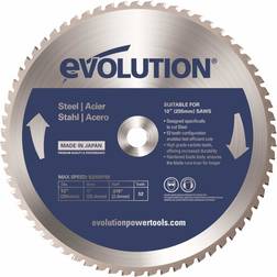 Evolution Mild Steel Carbide-Tipped Blade, 255 mm