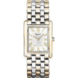 Accurist Rectangle Ladies' White Two Tone Bracelet