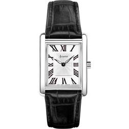 Accurist Rectangle Ladies' Black Leather