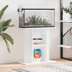 vidaXL white, 60 Aquarium Stand Fish Tank Stand Aquarium Base Sonoma Engineered Wood