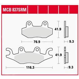 TRW Lucas Bremsbeläge Sintermetall Scooter MCB837SRM