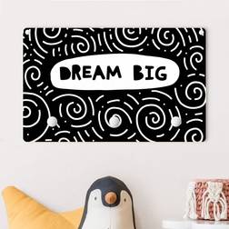 Kindergarderobe Holz Spruch Dream Big