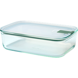 Mepal EasyClip Glass Nordic Sage Food Container 1.5L