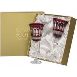 Royal Scot Crystal Belgravia 2 Ruby Wine Glass