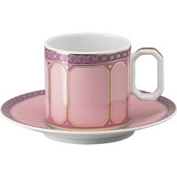 Swarovski 2-tlg. Signum Rose Espressotasse