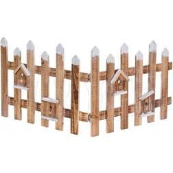 ECD Germany Deko zaun weinachten mini gartenzaun