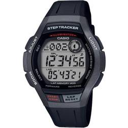 Casio step tracker watch, black ws2000h-1av