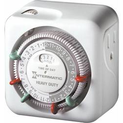 Intermatic 15 amp 24-hour indoor plug-in timer, white