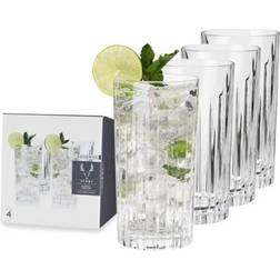 Viski Crystal Highball European Drinking Glass