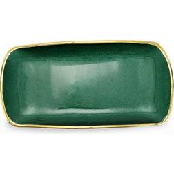 Vietri Metallic Glass Emerald Serving Tray