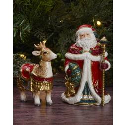 Fitz and Floyd Noel Holiday Salt Pepper Set Spice Mill