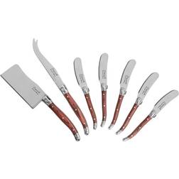 French Home 7-Piece Laguiole Spreader Set Cheese Knife