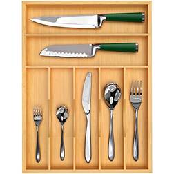 Craft Luxury Bamboo Kitchen Organizer Cutlery Tray