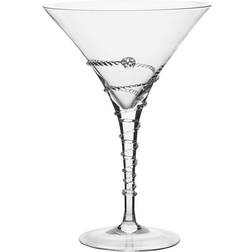 Juliska Amalia Modern Clear Bohemian Martini Cocktail Glass