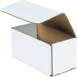 ZORO SELECT M844 Corrugated Mailers, 8" x 4" x 4" White, 50/Bundle