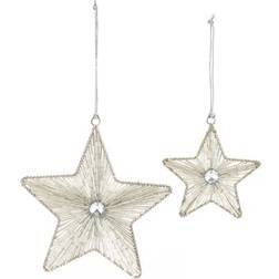 Melrose Iron & Glass Star Set Christmas Tree Ornament