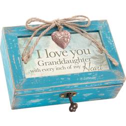 Garden Love You Granddaughter My Heart Petite Locket Distressed Box Tune Sunshine