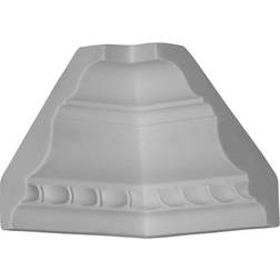 Ekena Millwork Urethane Inside Corner Moulding Matches Moulding MLD02X02X04CR, Primed White