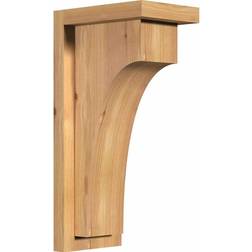 Ekena Millwork Red Cedar Huntington Smooth Corbel with Backplate