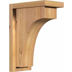 Ekena Millwork Red Cedar Huntington Smooth Corbel with Backplate