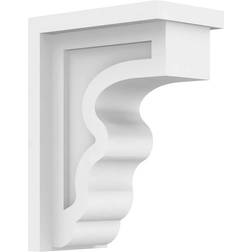 Ekena Millwork 3 Standard Highland Unfinsihed Architectural Grade PVC Corbel, White