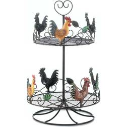 Home Decor Rooster 2 Tier Countertop Shelving System