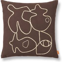 ferm LIVING Cushion Komplet pyntepude Beige, Brun (50x50cm)