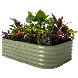 Vego Garden 17 Tall 6-In-1 Modular Olive Metal Raised Bed Kit