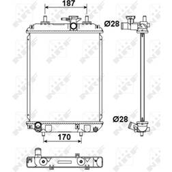 NRF 53187 kühler motorkühlung wasserkühler