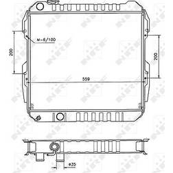 NRF 506724 wasserkühler kühler