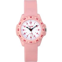 Club 10M Pink White AAW-002 Hvid kvarts børneur