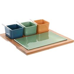 Dkd Home Decor Multifarvet Bambus Serveringsbakke