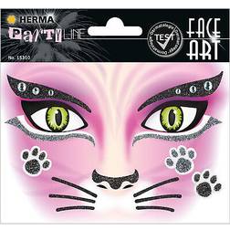 Herma Face Art Sticker Gesichter Pink Cat