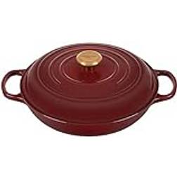 Le Creuset Emailliertes Gusseisen, Signature Braiser mit Klappe