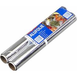 Plåtfolie 30 cm x 20 m 2 Rullar Plastpåse & Folie