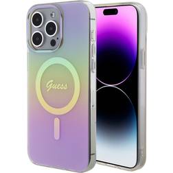 Guess iPhone 15 Pro Cover Script MagSafe Lyserød