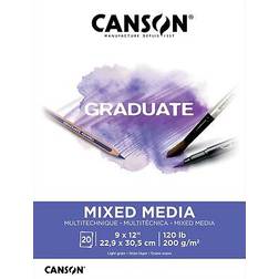 Canson graduate series mixed media pad 9"x12"-20 sheets 1250p042