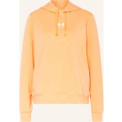 Under Armour Rival Terry Long-Sleeve Hoodie for Ladies Mellow Orange/White