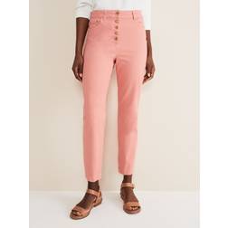 Phase Eight Karlie Button Through Leg Jeans, Apricot