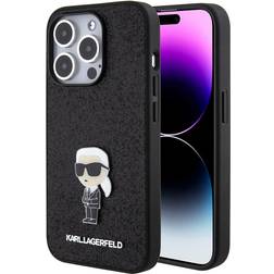 Karl Lagerfeld Fixed Glitter Ikonik Case for iPhone 15 Pro