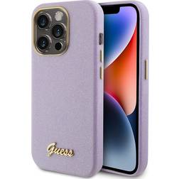 Guess iPhone 15 Pro Cover Full Glitter Wrapped Lilac