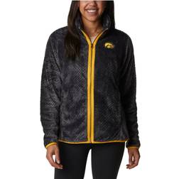 Columbia Women's Iowa Hawkeyes Black Fire Side Sherpa Full-Zip Jacket