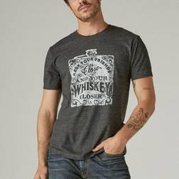 Lucky Brand Keep Your Friends Close Whiskey Graphic T-shirt