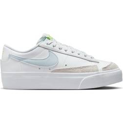 Nike Blazer Low Platform W - White/Light Lemon Twist/Blue Tint