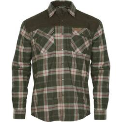 Pinewood Douglas Shirt Dark Green/Red