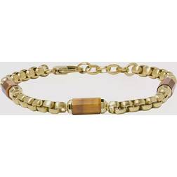 Fossil armband med alla uppstaplade komponenter rostfritt stål