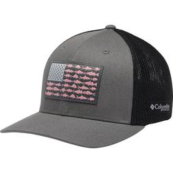 Columbia Unisex PFG Fish Flag Mesh Snap Back-Low Cap, Titan/Schwarz, Einheitsgröße