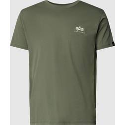 Alpha Industries Herren T-Shirt Basic Logo Vintage Green