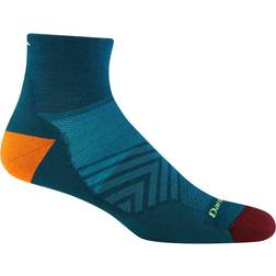 Darn Tough Men's Run Quarter Ultra Lightweight Running Socks - Dark Teal