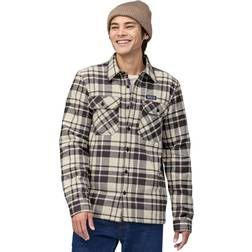 Patagonia M's Insulated Organic Cotton MW Fjord Flannel Ice Caps Smolder Blue
